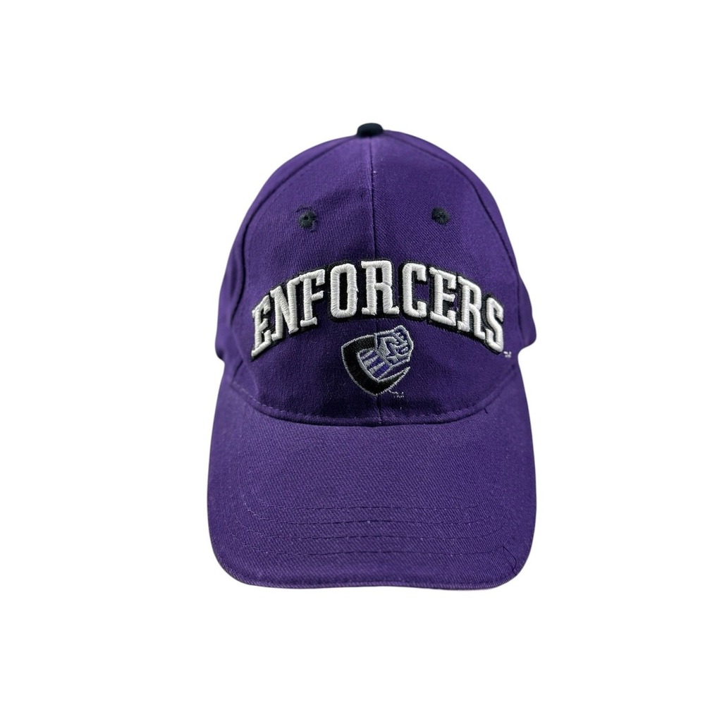 Vintage 2001 XFL Chicago Enforcers Hat Drew Pearson Purple Cap NWT OSFA